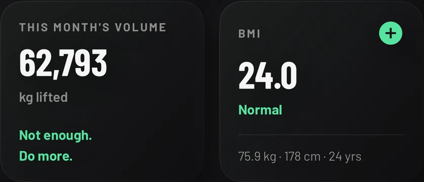 Personal bests, activity and workout sharing in InosFitness.