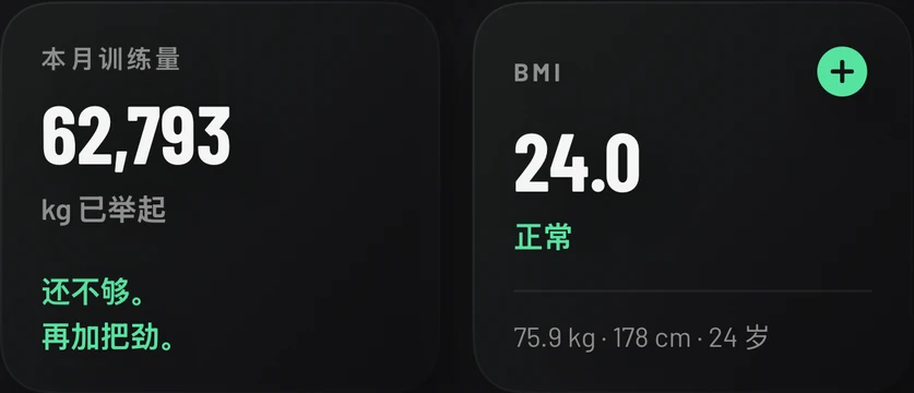 InosFitness 中的个人纪录、活动和训练分享。